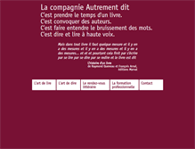 Tablet Screenshot of cie-autrementdit.com